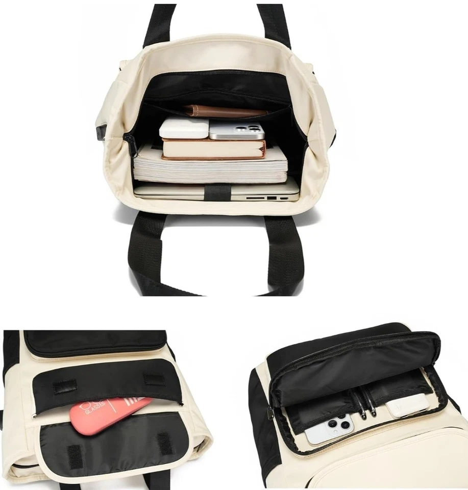 笔记本电脑背包女式可转换背包工作旅行背包电脑书包 — 第 3/4 张图片