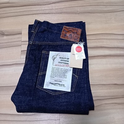Studio D'Artisan SD-1002 GL3 15oz Selvedge Denim Wide Straight Indigo 33