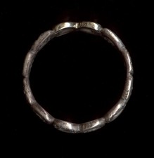 14K 1.7 Gram Sz 5.25 Solid Yellow Gold 925 Silver Crystal CZ Infinity Ring gx