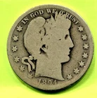 1894 Barber Half Dollars 1894-O, 1894-S, & 1894 Lot of 3