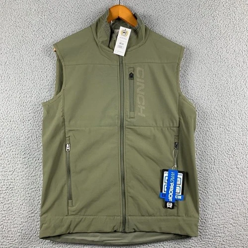 Cinch Storm Defense Vest Mens Small Olive Green Windproof Ranch Cowboy NEW - product listing photo
