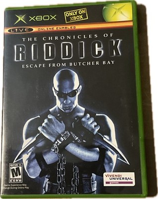 Chronicles of Riddick: Escape From Butcher Bay (Xbox, 2004) Complete Tested