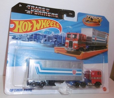 Hot Wheels - Track Fleet - Truck  '' Optimus Prime '' Transformers  - Neu&Ovp