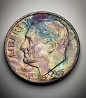 🌟💎 LUSTROUS GEM: 1946 Silver Roosevelt Dime with GEM Rainbow Tones