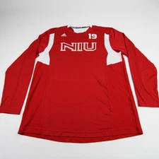 NIU Huskies adidas Long Sleeve Shirt Men's Red/White New