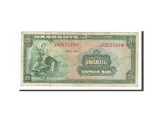 [#156677] Banknote, GERMANY - FEDERAL REPUBLIC, 20 Deutsche Mark, 1948, VF