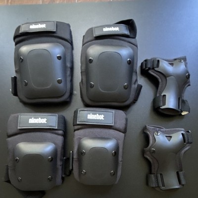 Ninebot Protective Gear Set Knee Pads, Elbow Pads & Wrist Guards Black w/ Bag