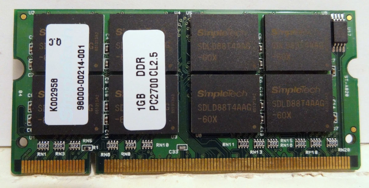 SO-DIMM Computer PC-2700 (DDR-333) Bus Speed Memory (RAM) for sale