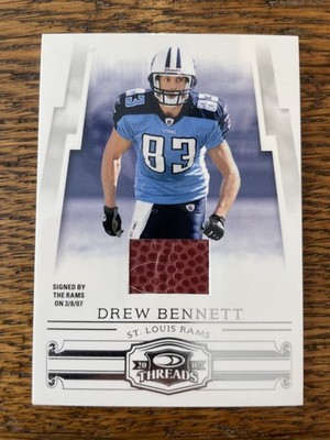 2007 Donruss Threads - Drew Bennett #50 Threads Footballs 62/250