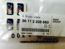 Genuine Bmw M Wheels Emblem Badge Adhesive Stickers Set New