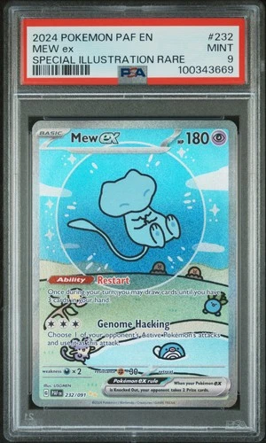 2024 Pokemon Paldean Fates Mew Ex #232 MINT PSA 9 Special Illus. Rare