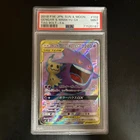 Pokemon Card Gengar & Mimiky u GX SR PSA9 Mint Rare Tag Team
