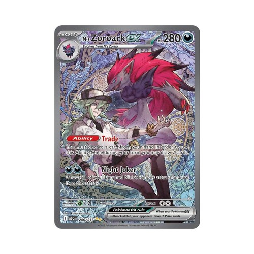 N's Zoroark ex 286/217 Ascended Heroes SIR English Near Mint Pokemon TCG