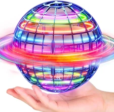 Flying Orb Ball 2025 – Magic Hover Spinner w/ RGB Lights, Boomerang Drone