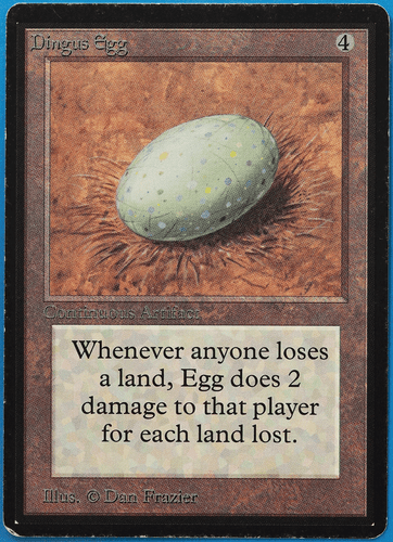 Dingus Egg Beta PLD Artifact Rare MAGIC THE GATHERING CARD (ID# 500742) ABUGames - Picture 1 of 2
