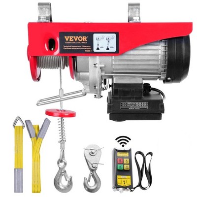 VEVOR Elektrische Seilwinde Motorwinde Seilhebezug Seilzug 200-400kg 850W 12m