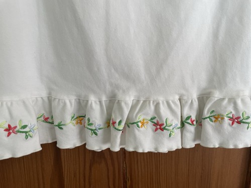 NWT Tommy Hilfiger White Embroidered Beaded Floral 2 Piece Top Skirt M - Picture 6 of 12