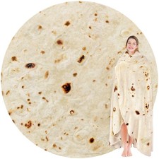 Burrito Tortilla Throw Blanket Birthday Gifts for Women Men Teen Boys Girls, ...