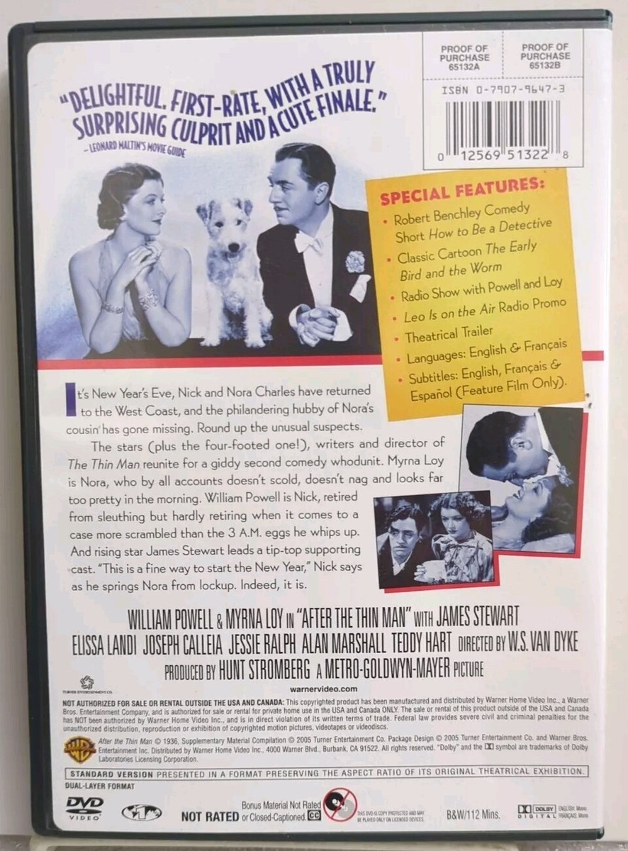 After The Thin Man & Another Thin Man DVD | eBay After The Thin Man & Another Thin Man DVD | eBay