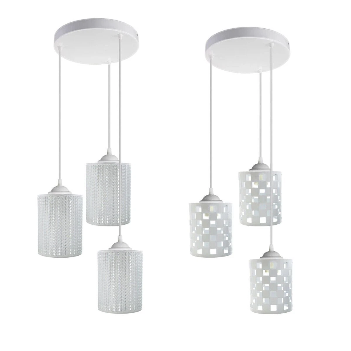 White sale pendant fitting