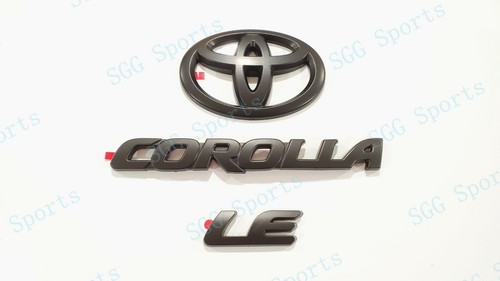 NEW Matte Black OVERLAY EMBLEM Fit 2020-2022 TOYOTA COROLLA LE PT948-02200-02 - Foto 2 di 6