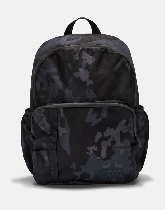 adidas Originals Camo Backpack Mens Unisex Kids Black Camo Brand New 