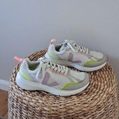 Veja Womens Condor 2 Light Grey Mesh Knit Athletic/Athleisure/Casual Sneakers 6