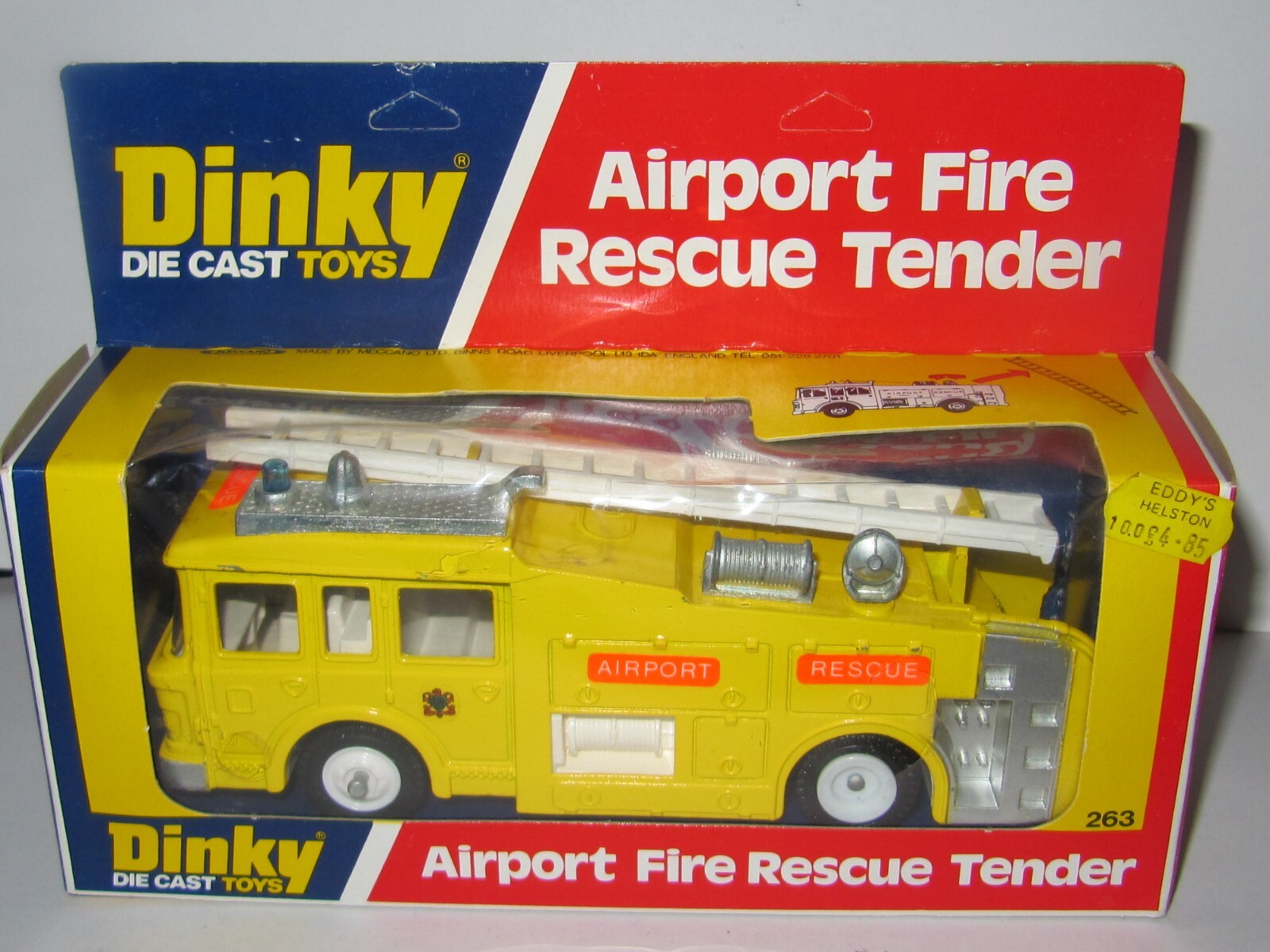 DINKY TOYS - No.263 - AIRPORT FIRE RESCUE TENDER (WHITE HUBS VERSION)