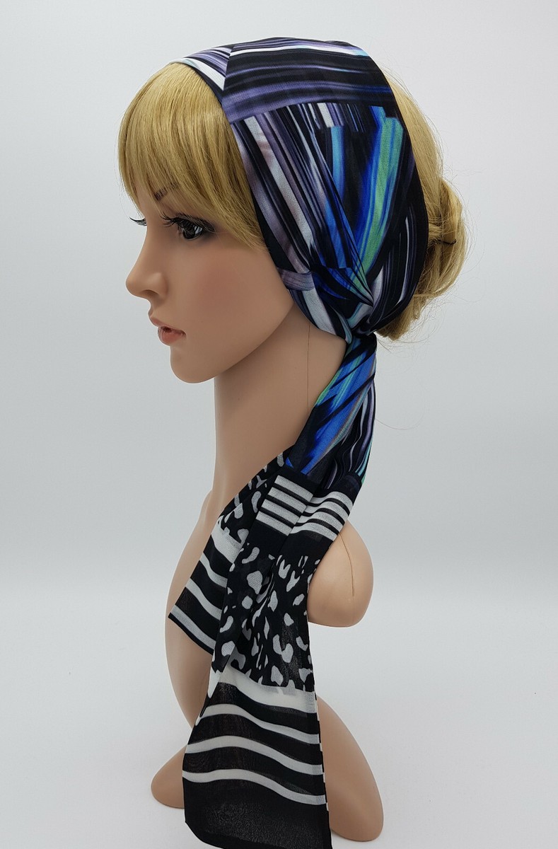To Tie A Headscarf Rectangle Scarf Head Wrap Chiffon Head Scarf