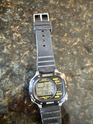 SEIKO SCUBA MASTER M726-5A100 Diver 200m Quartz Digital Japan Rare