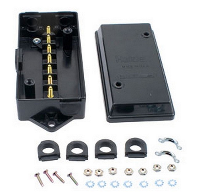 Trailer Wiring Electrical Junction Box 7pole Terminal Weatherproof