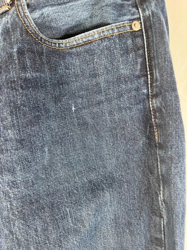J Crew Kaihara Denim Jeans Mens 34x32 Blue 484 Japanese Slim Straight ~ NICE - Picture 3 of 12