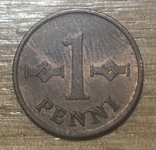 1967 Finland 1 Penni  YFP6/72