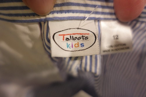 NEW! Boys Talbots Kids Blue & White Striped Seersucker Pants - Size 12 - Picture 9 of 24