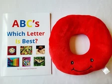 NEW ABC Book &Stuffed 11-inch Letter O -  Alphapals Initial For Baby/Child Gift
