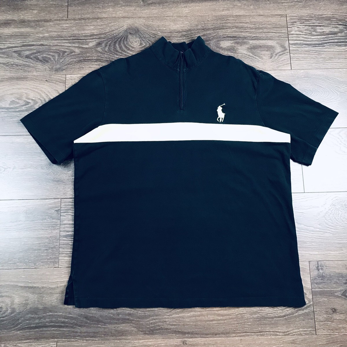 Polo Golf Ralph Lauren Mens Vintage 1/4 Zip Pro-FIT High Neck Polo