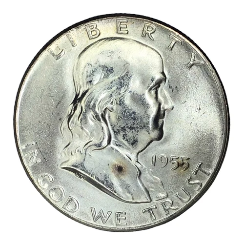 1955 50C Franklin Half Dollar BU #