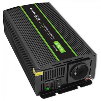 5901878519340 Qoltec Monolith Netzteil & Spannungsumwandler Auto 2000 W Schw