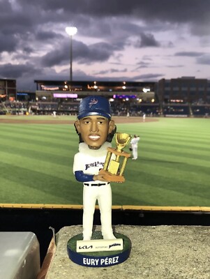 Pensacola Blue Wahoos Eury Perez SGA Miami Marlins AA Bobblehead 