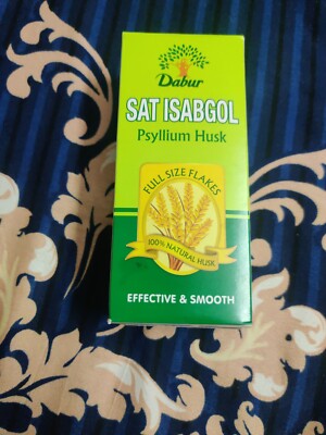 Sat Isabgol Dabur 90g For Constipation Relief & Cholesterol Reduction