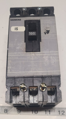 ED63S100A, SIEMENS ED6 CIRCUIT BREAKER 100AMP 600VOLT 3POLE