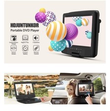 HDJUNTUNKOR Portable DVD Player w/10.1" HD Swivel Display Screen New, Open Box