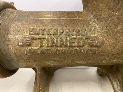Vintage Antique Enterprise Tinned No. # 22 Meat Chopper Grinder