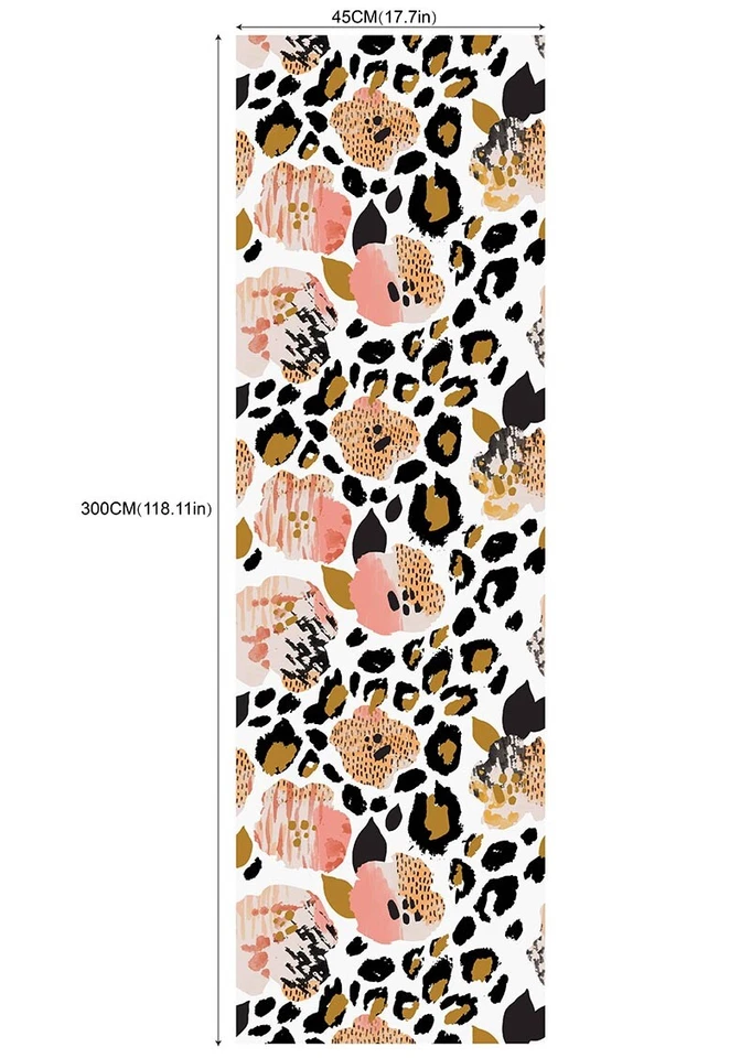 Съемные самоклеящиеся обои Tiger Leopard Pattern Peel and Stick 18 дюймов x 117 дюймов - Изображение 3 из 4