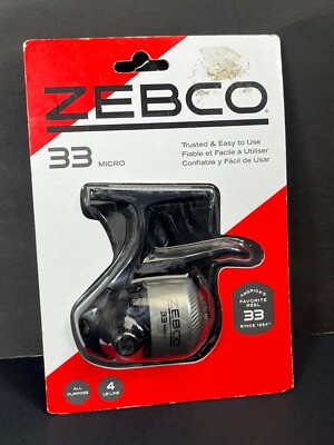 Zebco Micro 33 Fishng Reel w/ 4lb Line 33MTM New SEALED
