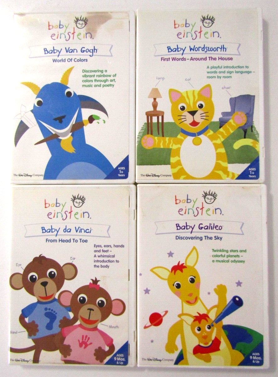 Baby Einstein Lot Of 4 DVD's Perfect For Babies And Small Children