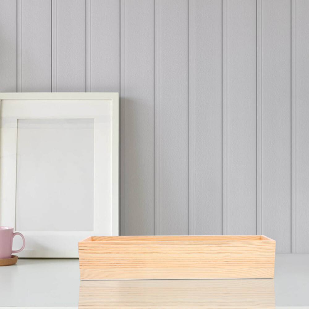 Simple Decorative Reusable Craft Organizer Box Wall Wood Box Craft Box