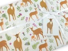 Stag deer gift wrapping paper | Scottish quality gift wrap + tag | Recyclable
