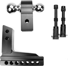 Adjustable Drop Hitchtow Hitch W 2inch Receiver 2 2-516 Balls 6 Droprise