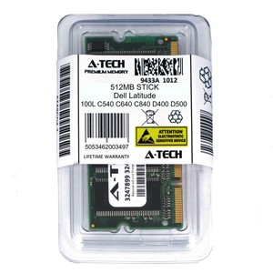 512mb Kit 2 X 256mb Dell Latitude 100l C540 C640 C840 D500 D505 Ram Memory Computer Components Parts Memory Ram
